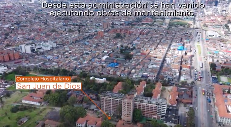 Vista panorámica del Complejo Hospitalario San Juan de Dios