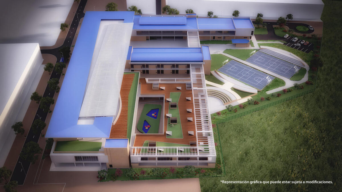 Render Colegio Gabriel Betancourt Mejía – Sede La Magdalena